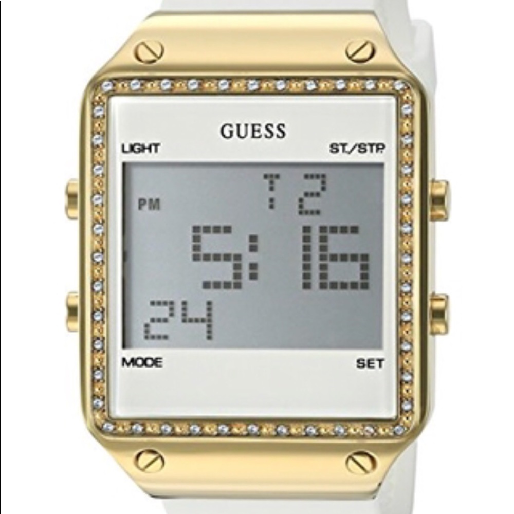 White Guess Watch